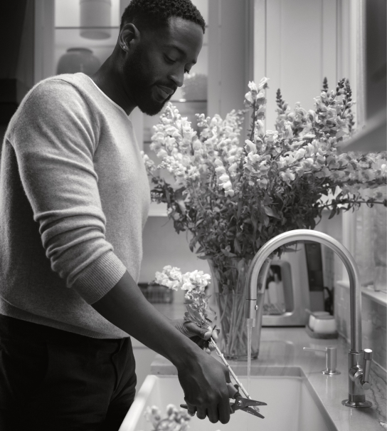 Handcrafted kitchen and bathroom brassware